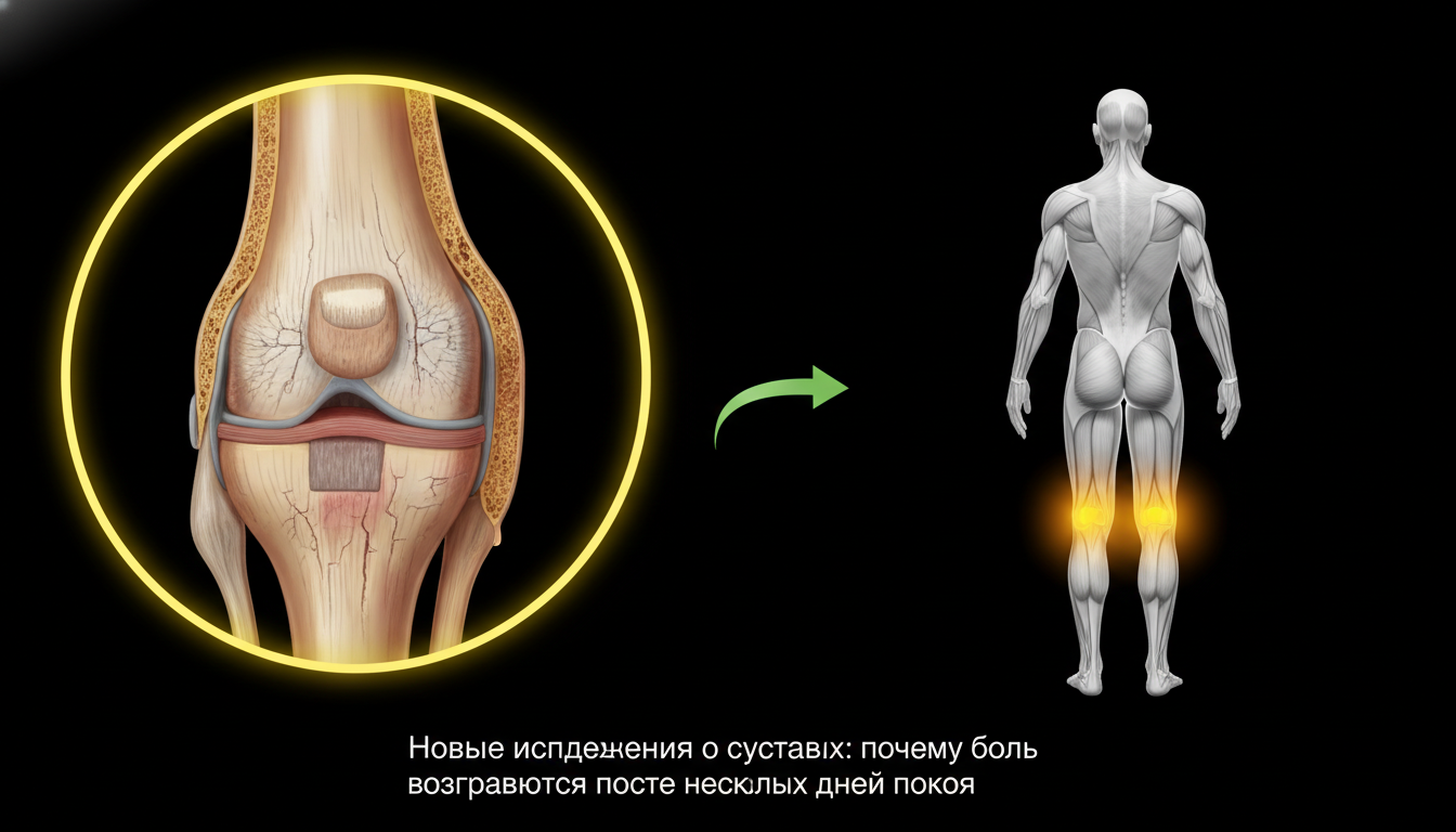 Новые исследования о суставах: почему боль возвращается после нескольких дней покоя